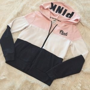 rare PINK 2016 VS Neapolitan Full Zipper Hoodie